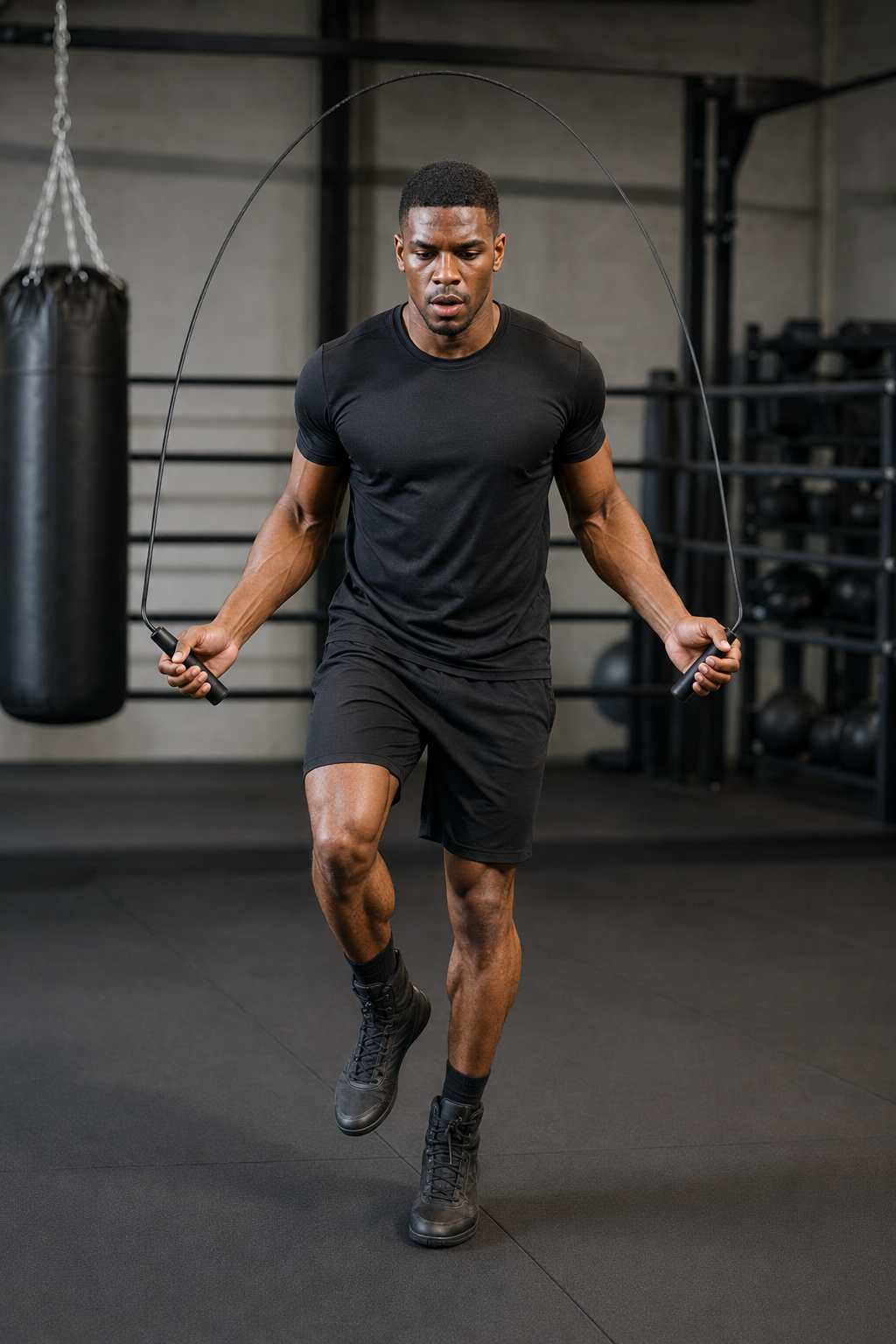 TITLE Skipping Rope: Leather or PVC Speed, Ball Bearings