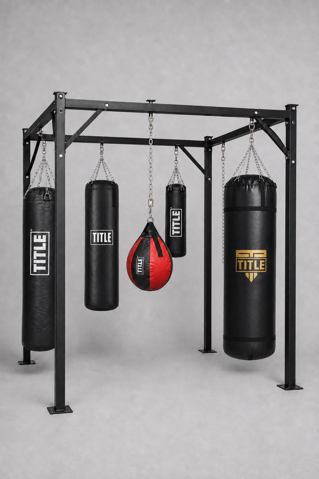 TITLE Freestanding Punching Bag Stand: 3m x 3m x 2.4m