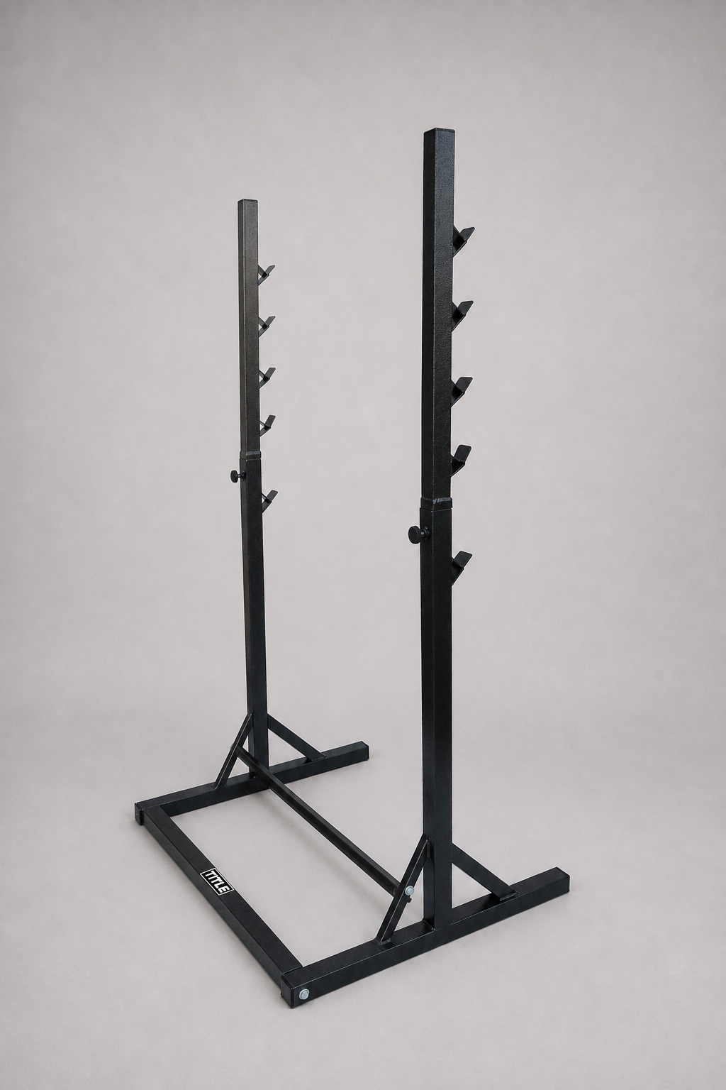 TITLE Squat Rack and Bench Press Combo: Steel Frame