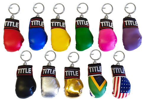 Title Boxing Glove Keyring