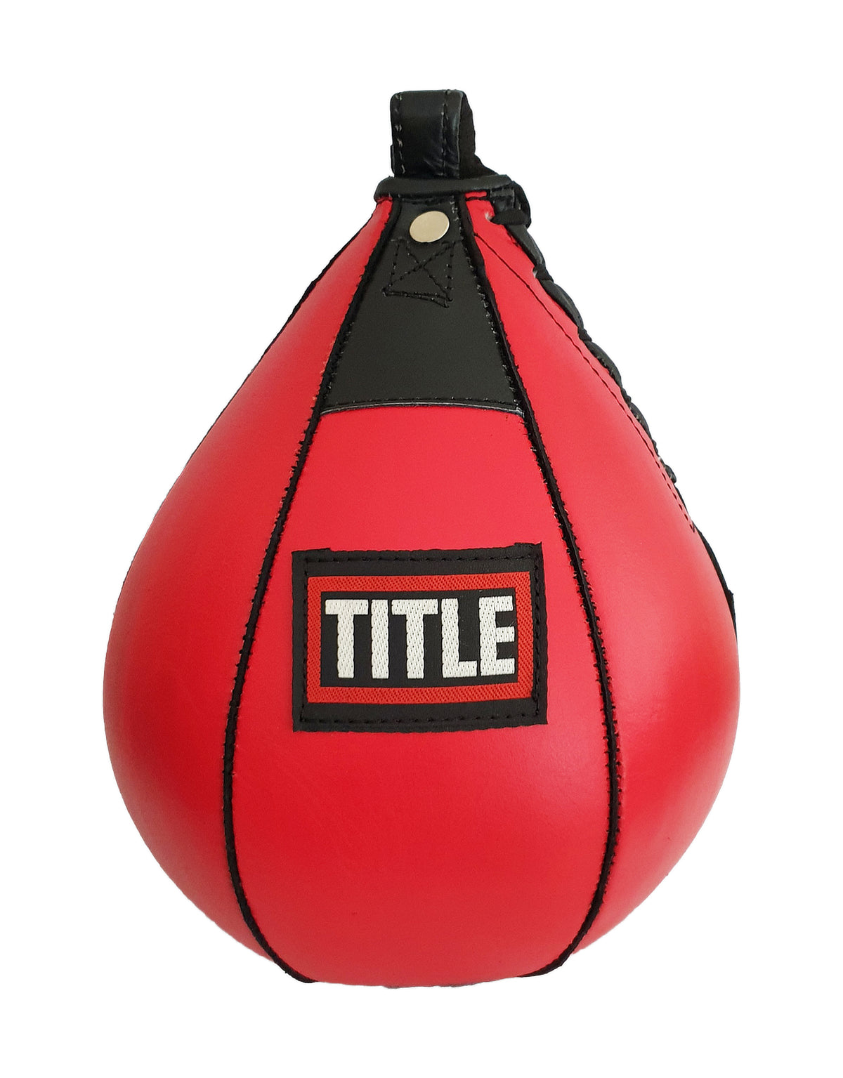 TITLE Boxing Speedbag in red leather, speed bag South Africa