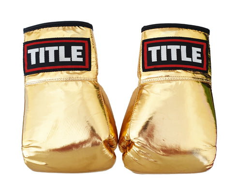 Title Autograph Gloves: Gold