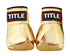 Title Autograph Gloves: Gold