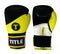 Title Impact Training Gloves: Powerhide - Yellow, Black and White