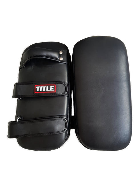 Title Muaytah Thai Pads: Powerhide - Black - Set of 2