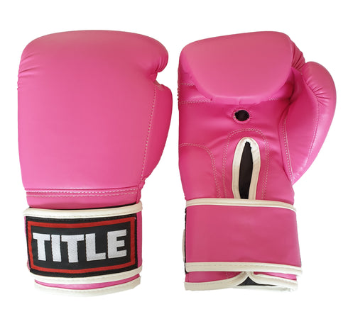 Title Training Gloves: Powerhide - Pink