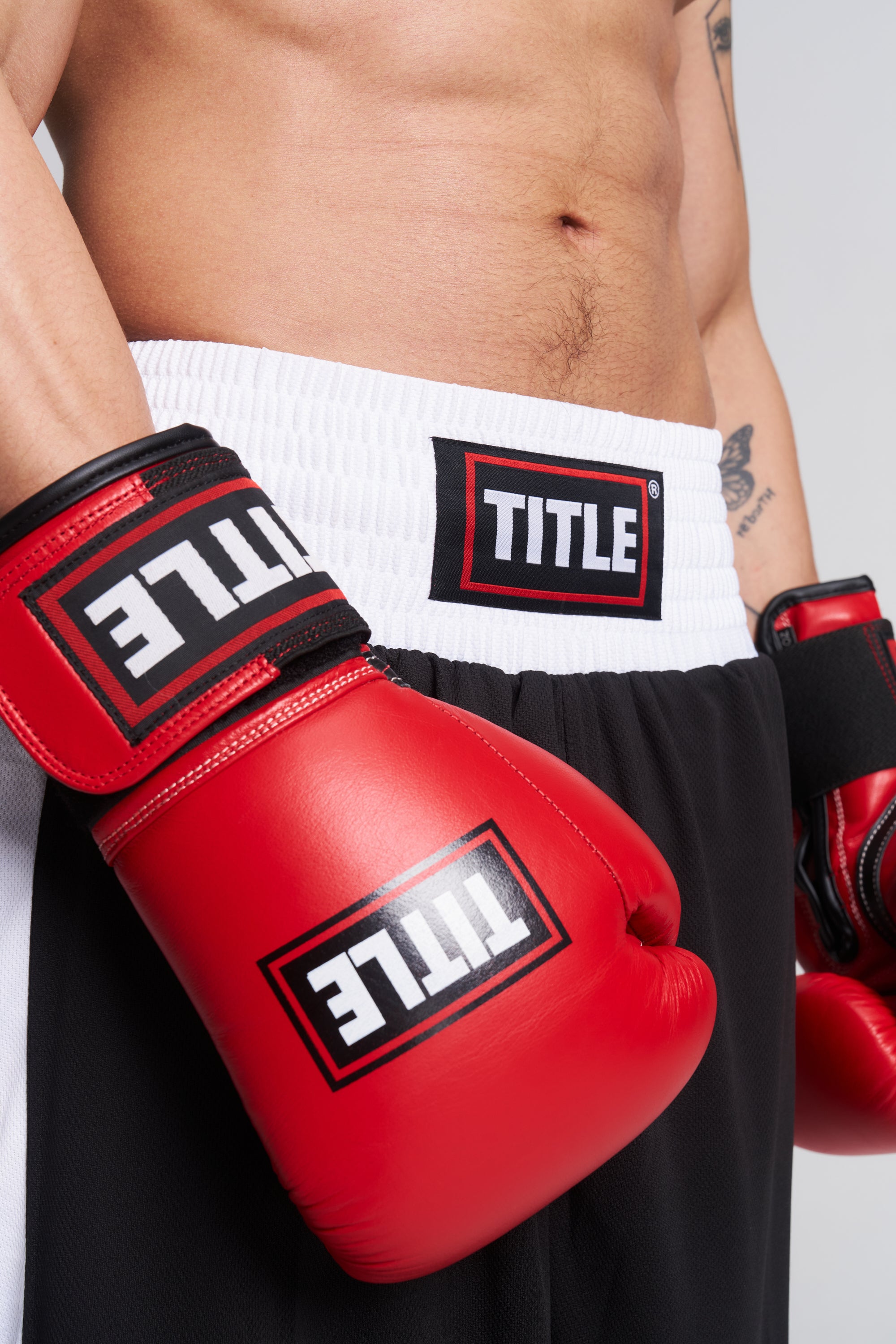 TITLE Boxing Trunks: Air Mesh, Red, Black or Blue