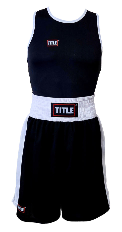 Title Boxing Trunks: Air Mesh - Black