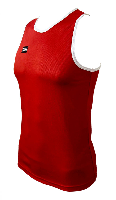 Title Competition Boxing Vest: Air Mesh - Red