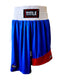 Title Boxing Trunks: Reversible - Red One Side and Blue One Side
