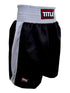 Title Boxing Trunks: Satin - Black