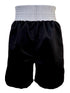 Title Boxing Trunks: Satin - Black
