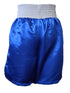 Title Competition Boxing Trunks: Satin - Blue