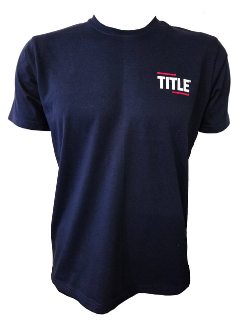 Title T-Shirt: Cotton - Navy