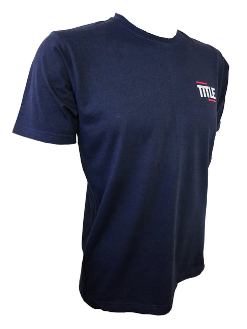 Title T-Shirt: Cotton - Navy