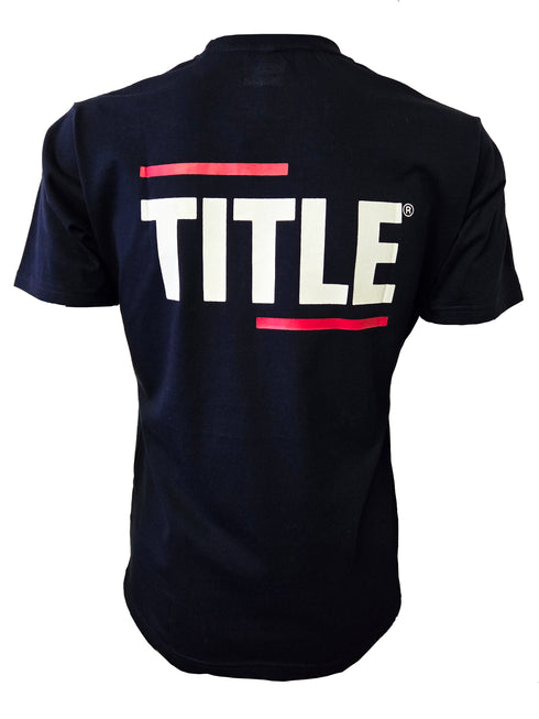 Title T-Shirt: Cotton - Navy