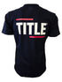 Title T-Shirt: Cotton - Navy