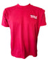Title T-Shirt: Cotton - Red