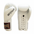 Title Continental Leather Sparring Gloves: MFG Tech - White