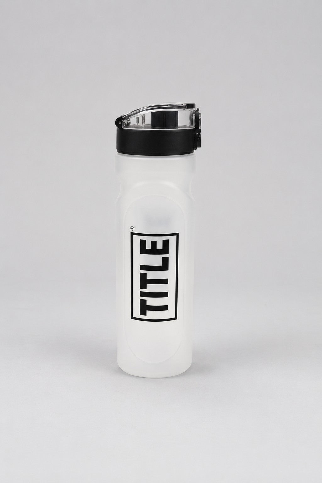 TITLE Boxing South Africa Forged Shaker bottle with a frosted polypropylene body and secure black locking lid.