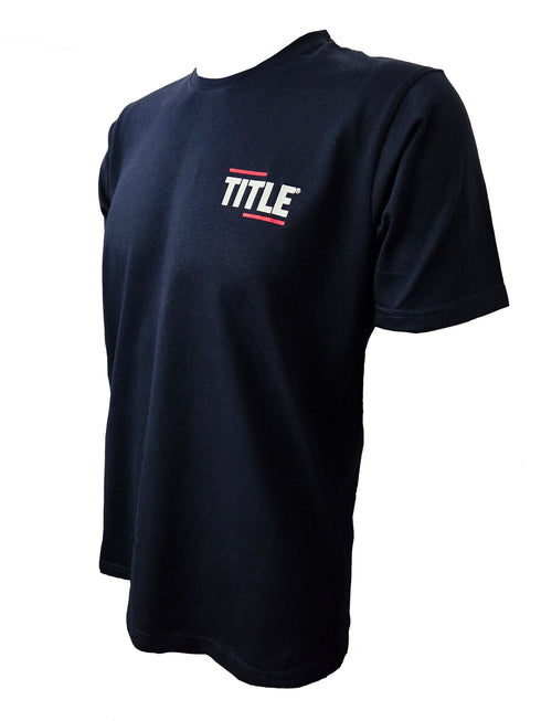 Title T-Shirt: Cotton - Navy