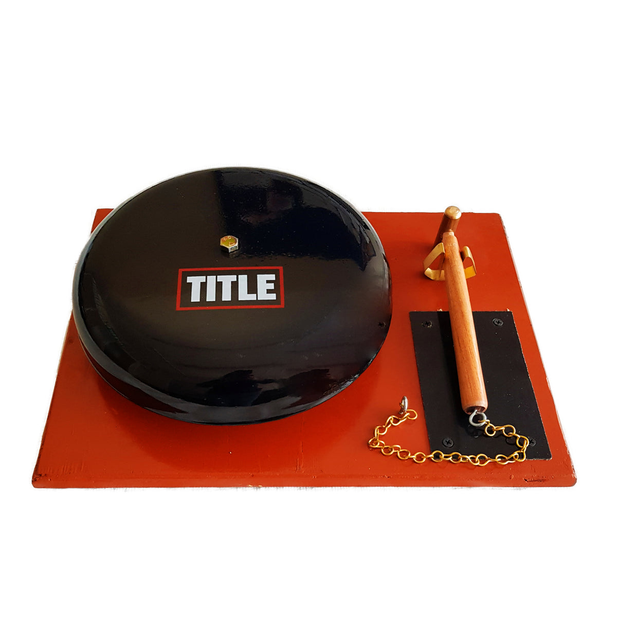 TITLE boxing ring gong bell for the timekeeper's table at amateur and pro cards