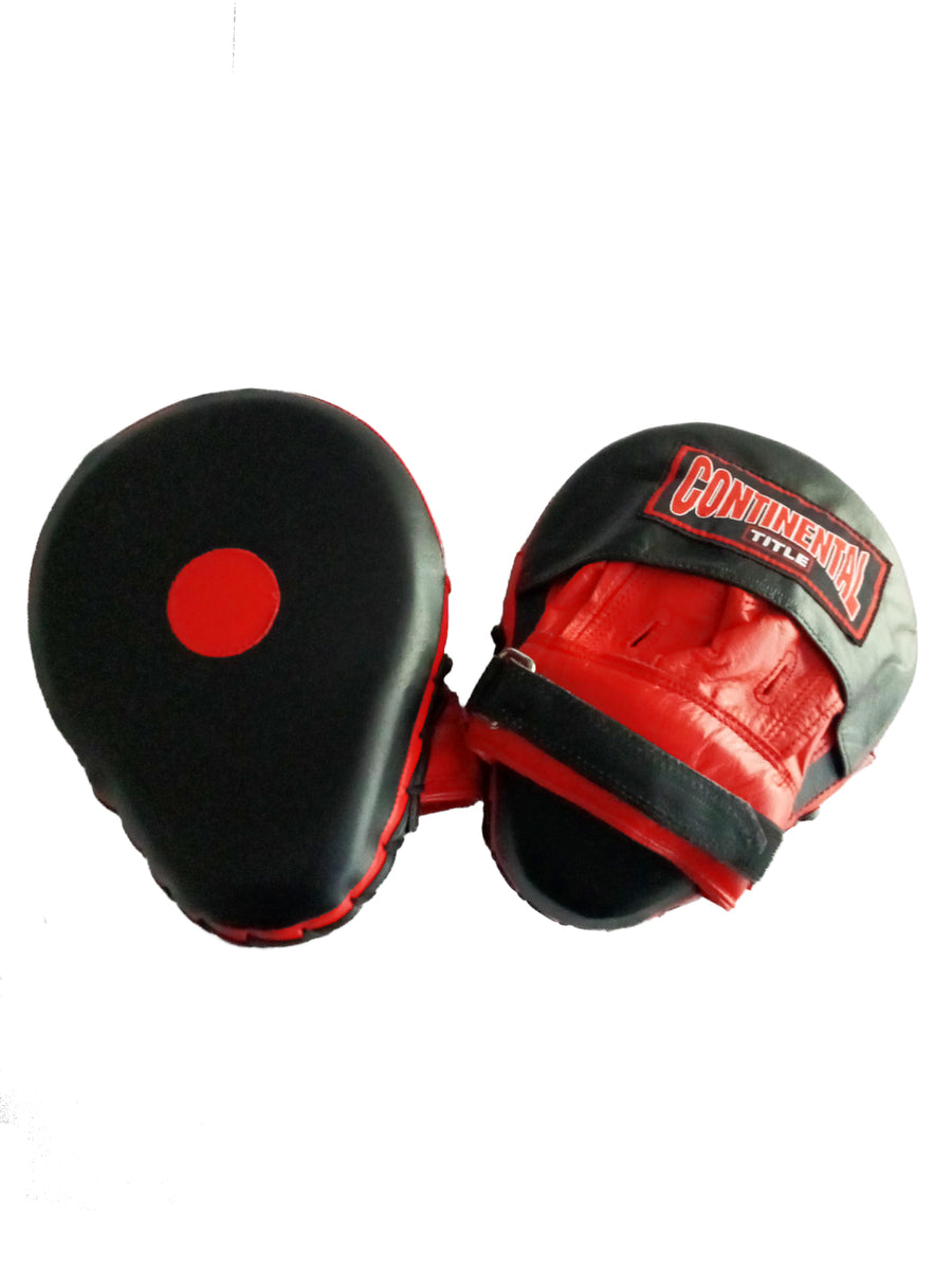 Title Curved Hook and Jab Pads Leather Small Target TITLE Boxing South Africa