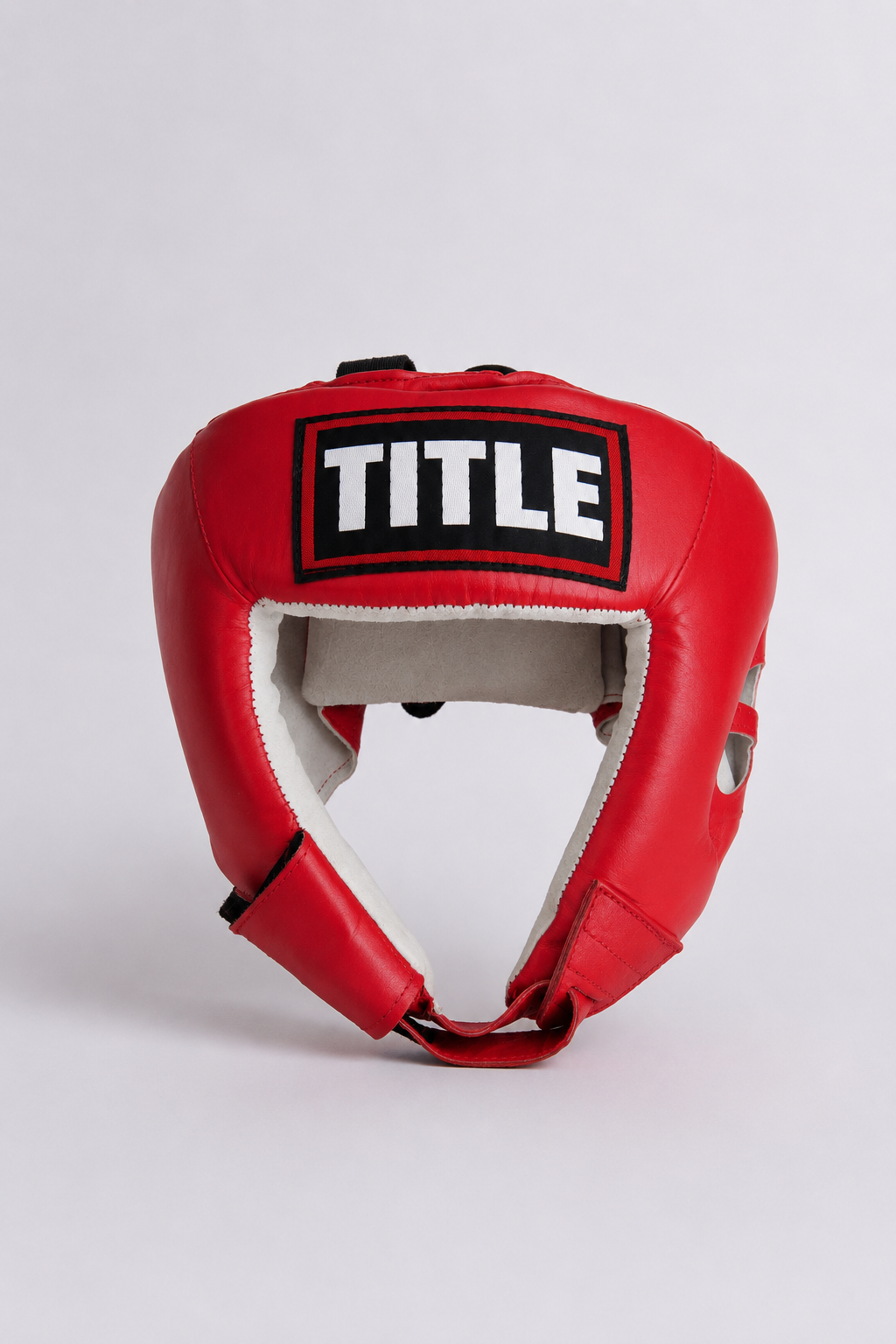 TITLE Open Face Competition Headgear: Red & Blue