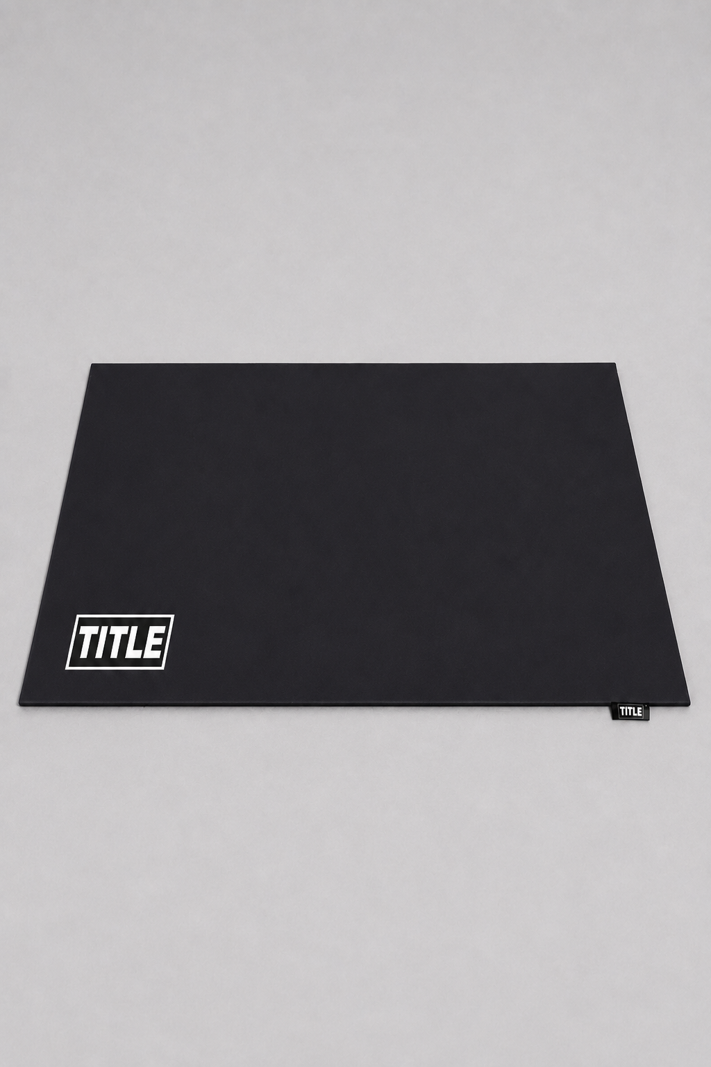 TITLE Exercise Mat: Black PVC, Standard 1200 x 600mm