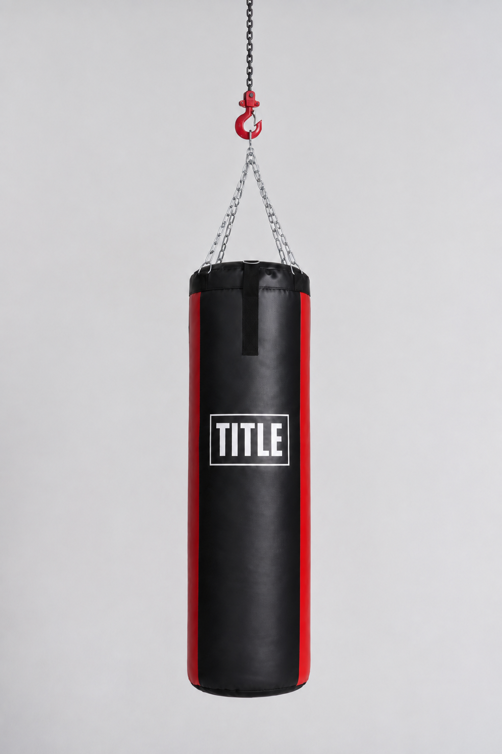 TITLE Punching Bag: Black & Red Side Panels