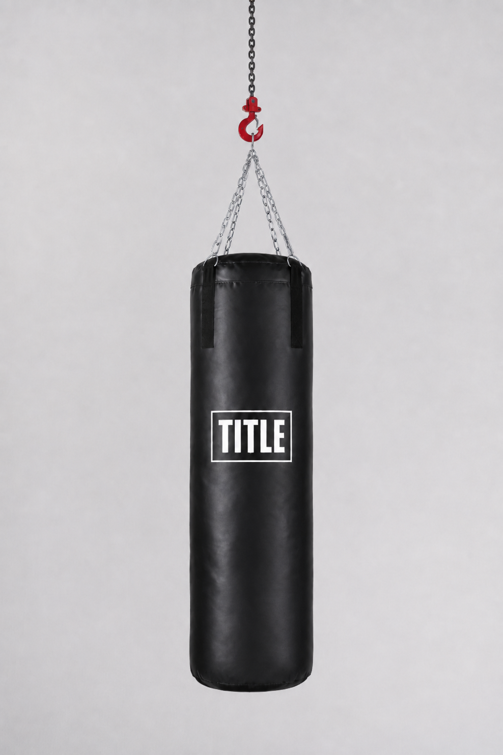 TITLE Punching Bag: Black with Small Logo