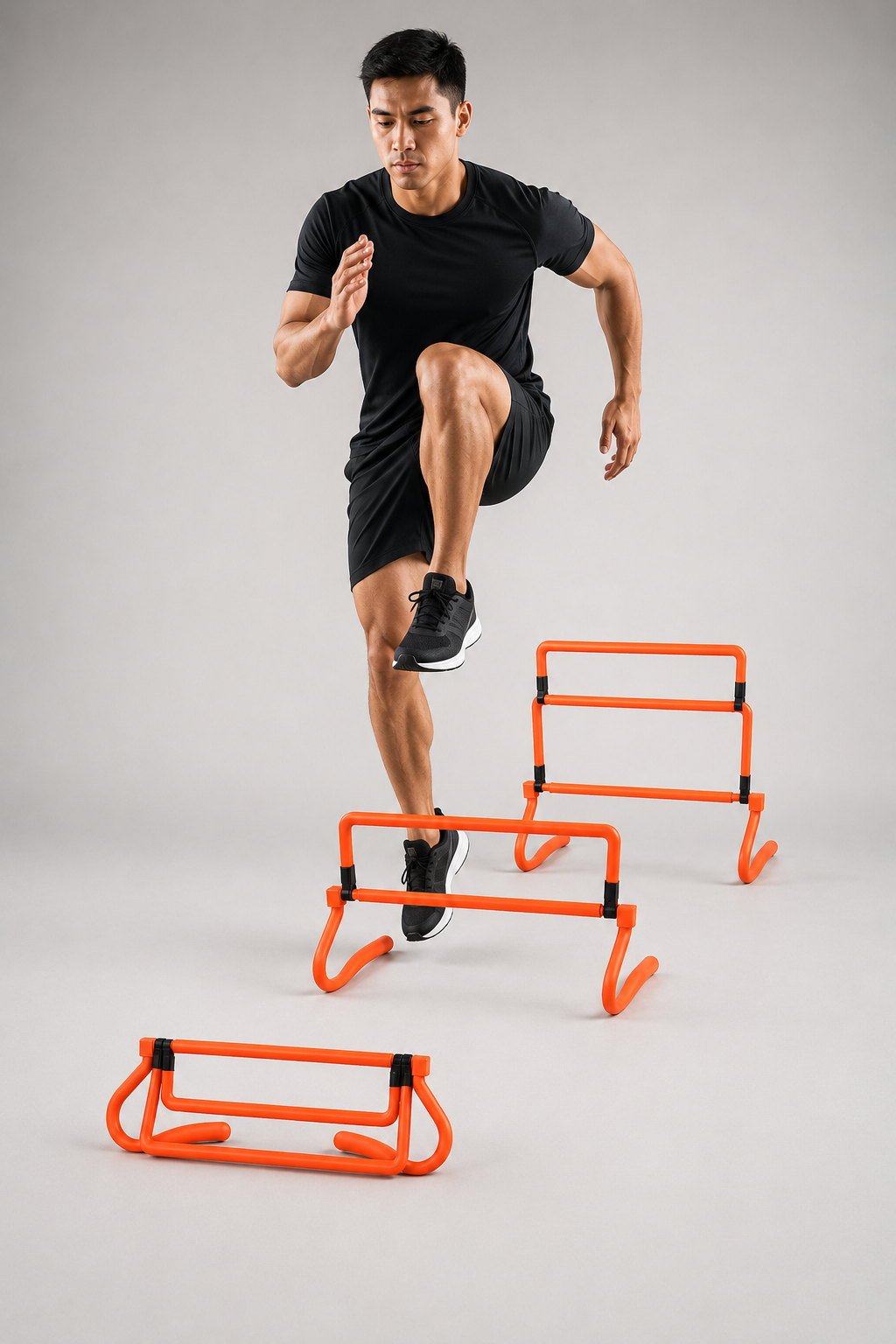 TITLE Agility Adjustable Hurdle: 6", 9" and 12" in One Unit