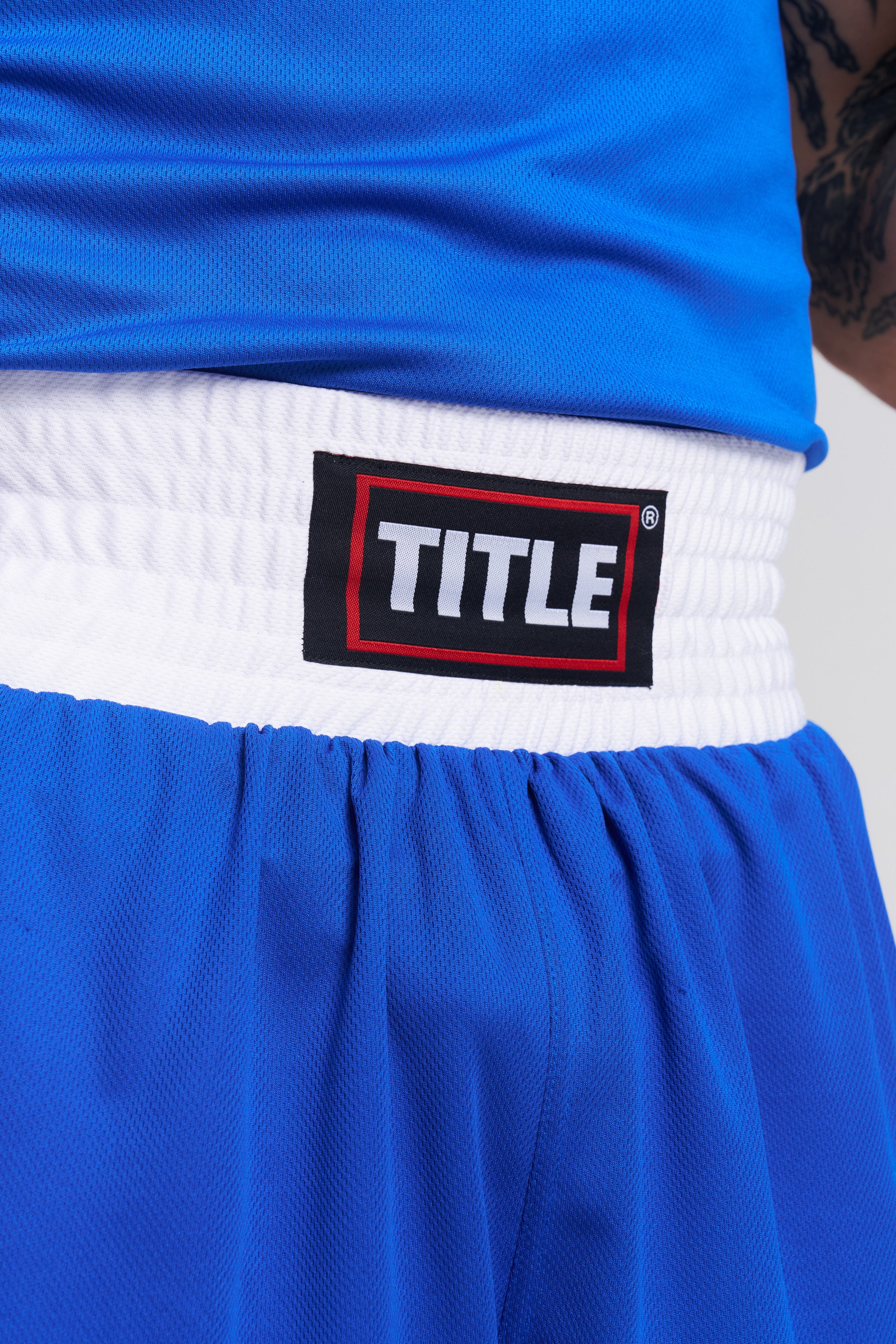 TITLE Boxing Trunks: Air Mesh, Red, Black or Blue