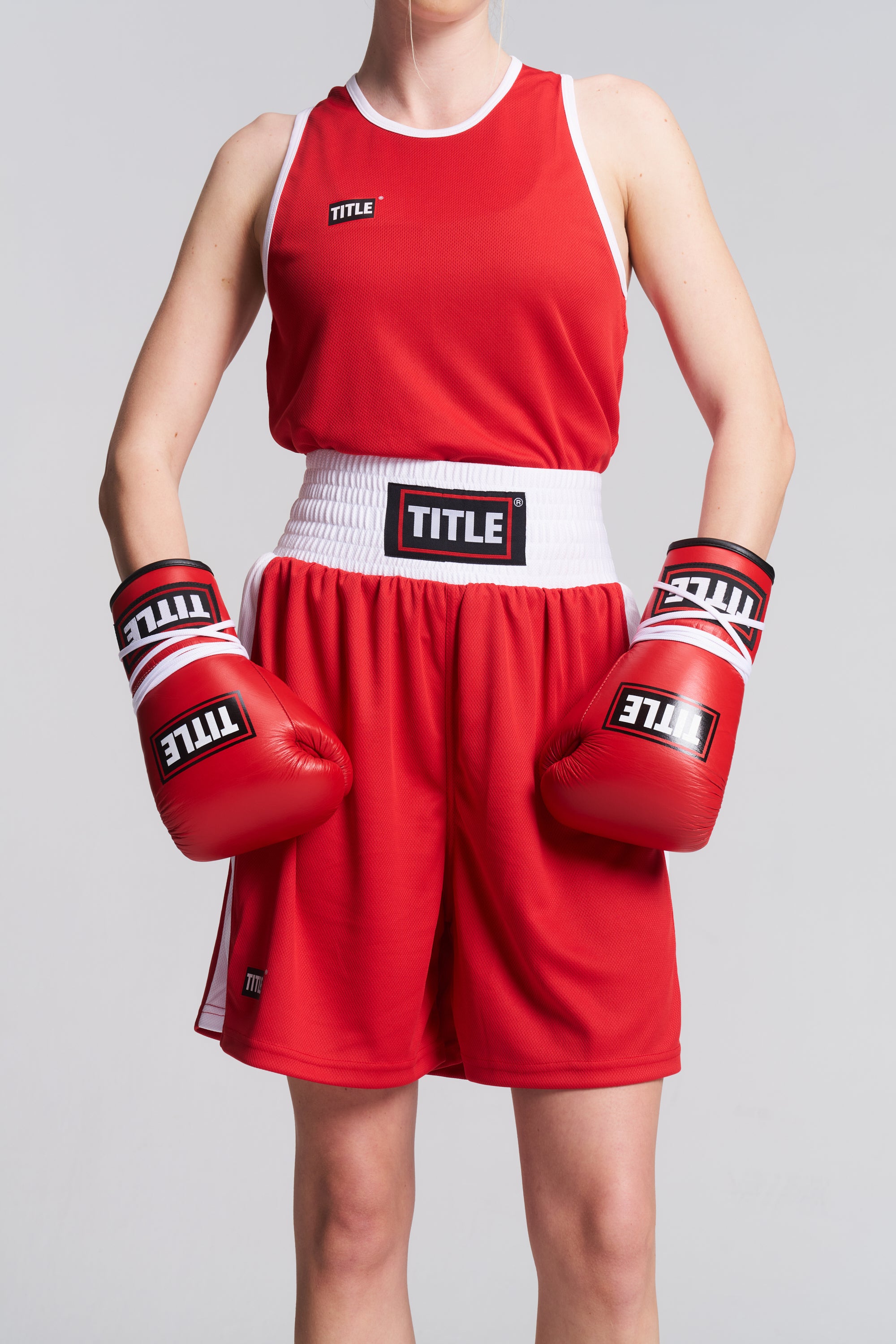 TITLE Boxing Trunks: Air Mesh, Red, Black or Blue