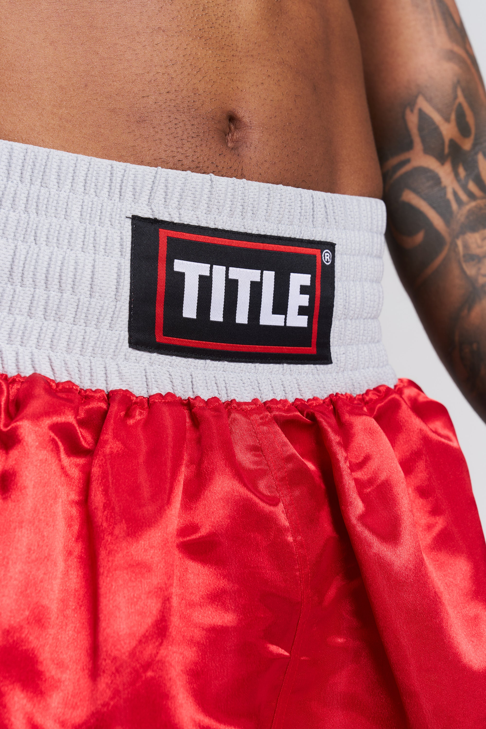 TITLE Competition Boxing Trunks: Satin, Three Colours