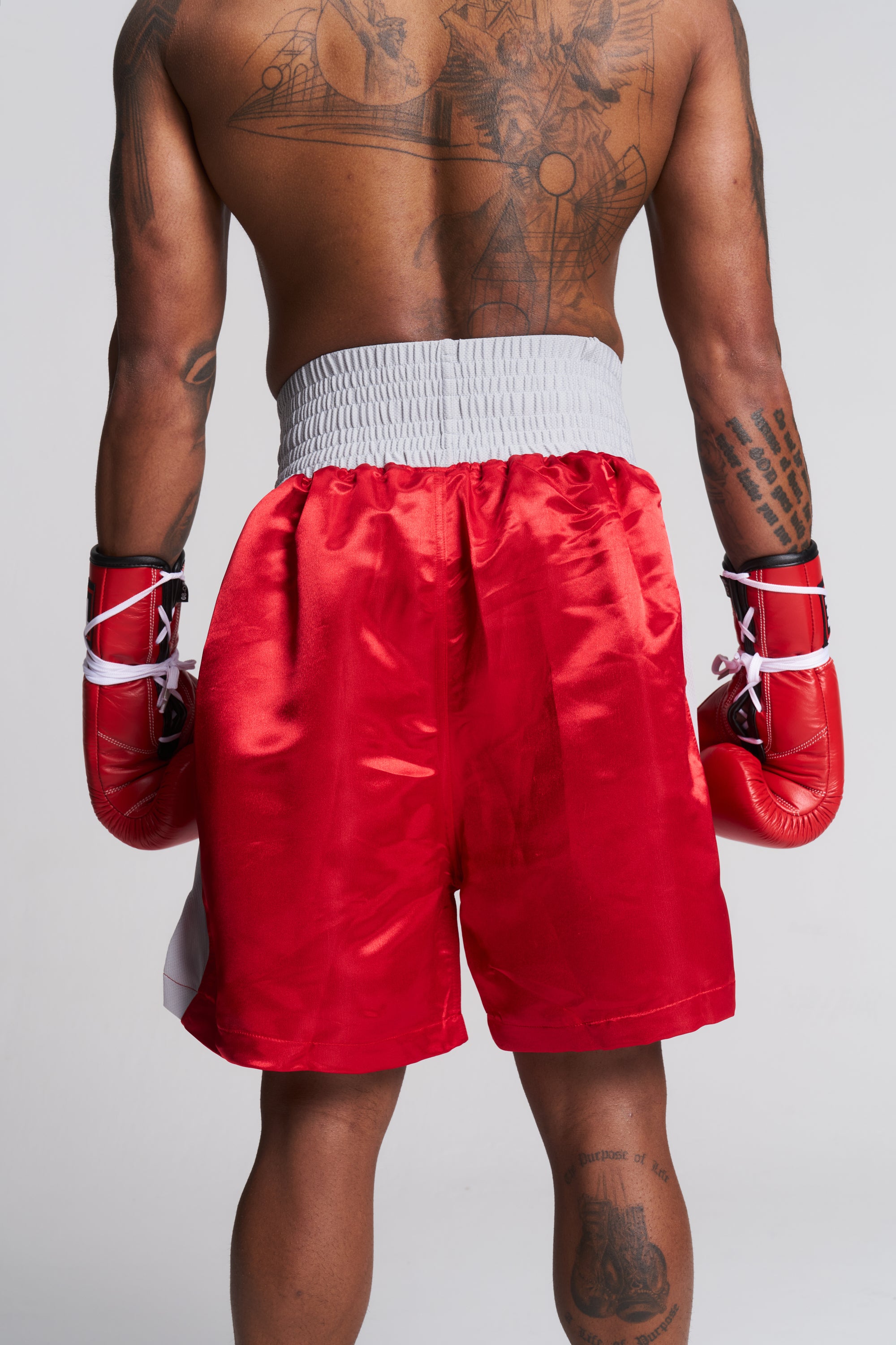 TITLE Competition Boxing Trunks: Satin, Three Colours
