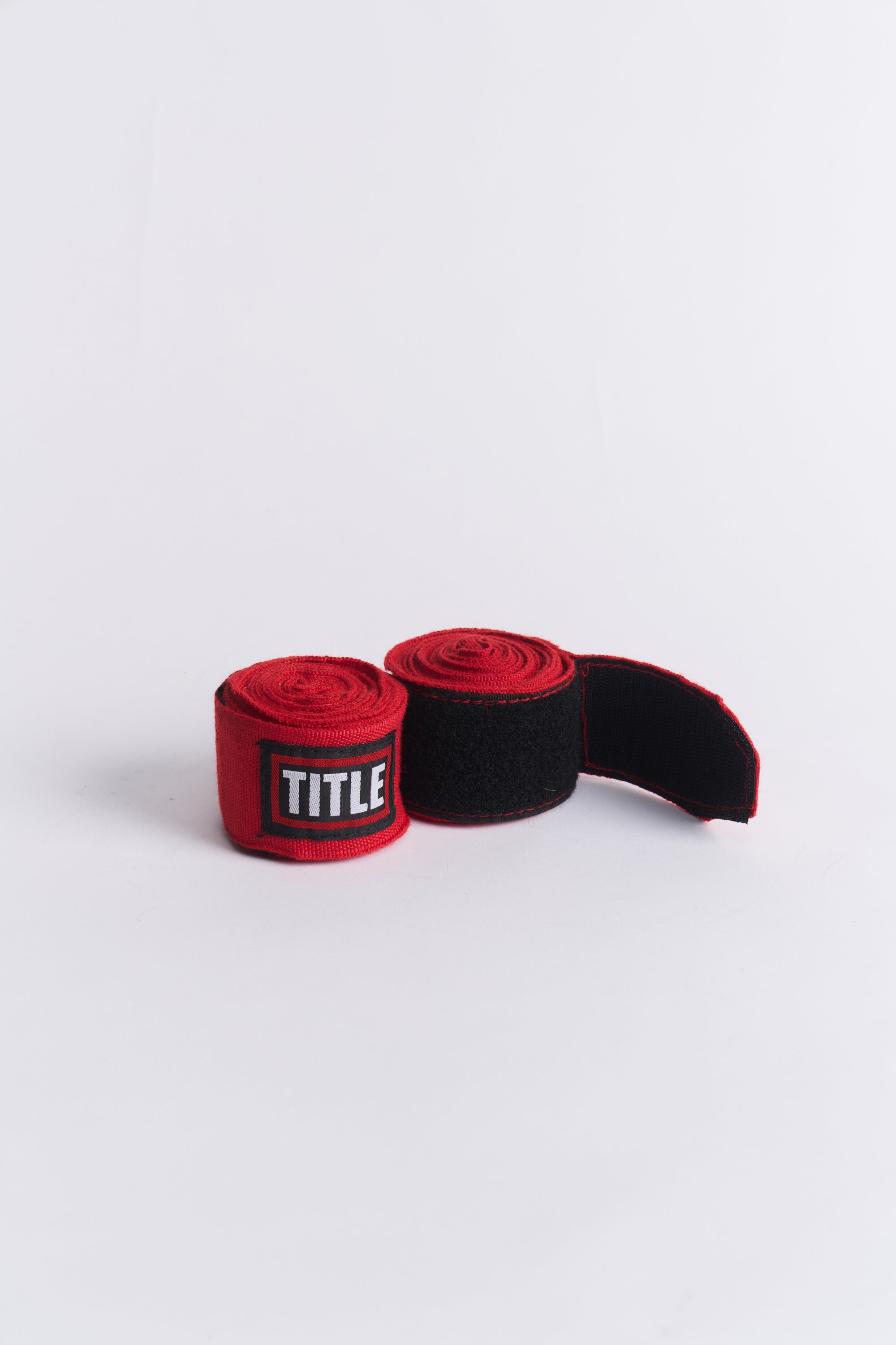 TITLE Boxing South Africa red woven cotton hand wraps with hook-and-loop closure for boxing and MMA training