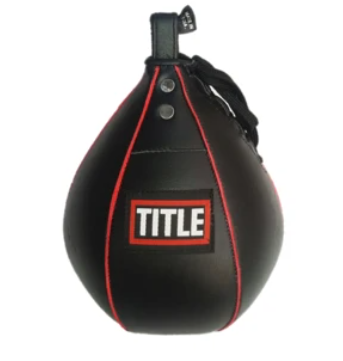 TITLE Boxing Speedbag in black leather, speed bag South Africa